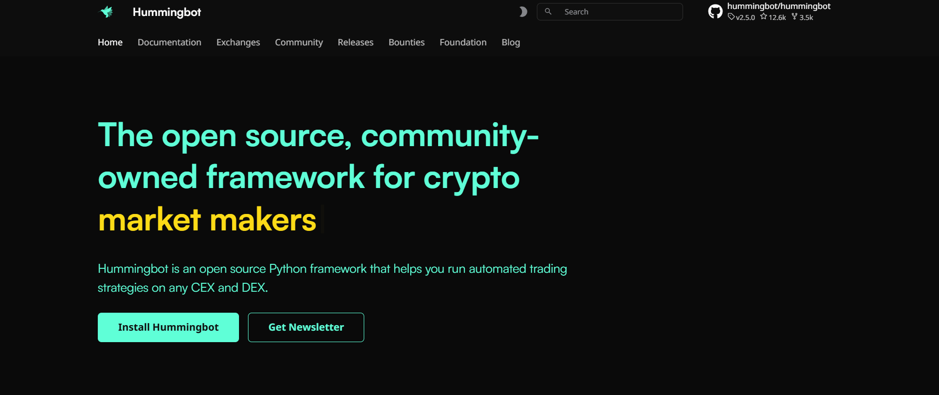 پلتفرم مارکت میکینگ Hummingbot