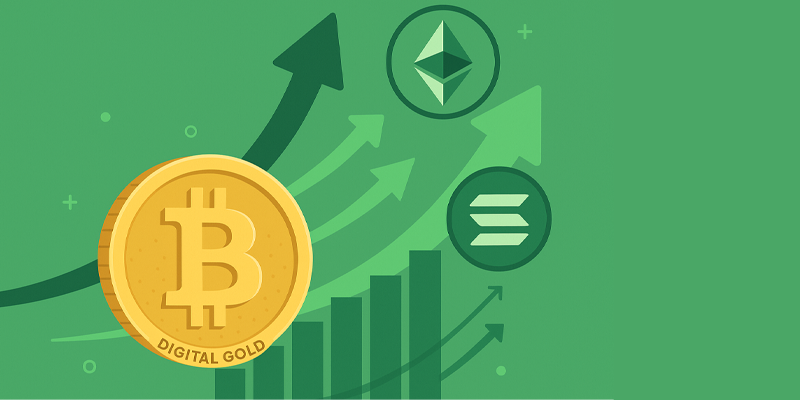 بیت‌کوین از ۱۰۰ هزار دلار عبور کرد و حالا پنجمین دارایی ارزشمند دنیاست