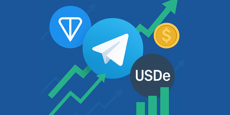 همکاری Ethena و TON برای عرضه استیبل کوین USDe در تلگرام