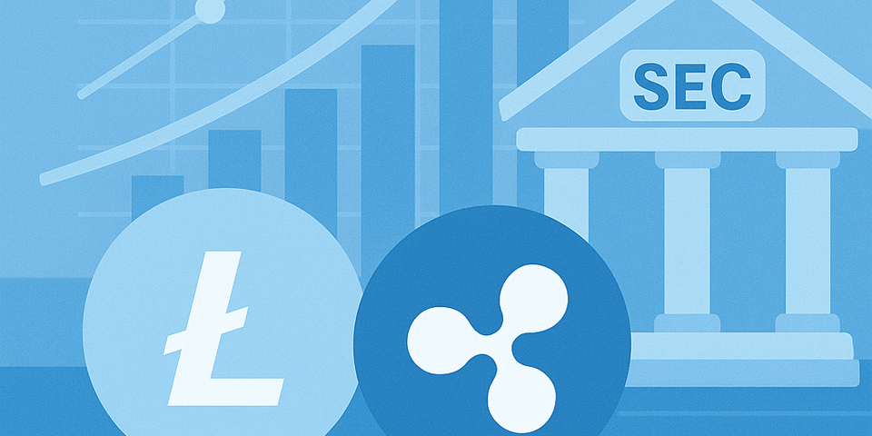 احتمال ۹۵ درصدی تایید ETF اسپات ریپل و لایت‌کوین